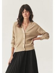 TATUUM Kardigan "Ponkoni" w kolorze beżowym rozmiar: S. Brązowe kardigany Tatuum, s, bez wzorów, z bawełny. Za 105.14 zł.