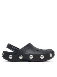 Crocs Klapki Classic Big Studded Clog 214236 Czarny. Czarne klapki Crocs, bez wzorów, z tworzywa sztucznego, bez obcasa. Za 259.99 zł.