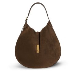 Torebka Polo Ralph Lauren. Brązowe torebki klasyczne Polo Ralph Lauren, bez wzorów, bez dodatków. Za 3,499.00 zł.