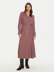 Tatuum Sukienka koszulowa Debera T2422.197B Czerwony Regular Fit. Czerwone sukienki Tatuum, bez wzorów, z wiskozy, bez kołnierzyka, bez ramiączek, koszulowe. Za 239.99 zł.