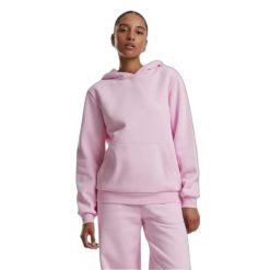 Bluza damska z kapturem Urban Classics. Czerwone bluzy Urban Classics, bez wzorów, z kapturem. Za 206.00 zł.