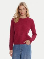 Kappa Sweter 65116CW Różowy Regular Fit. Czerwone swetry Kappa, s, bez wzorów, z wełny, bez ramiączek. Za 249.99 zł.
