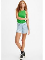 Levi´s Szorty dżinsowe w kolorze błękitnym rozmiar: W28. Niebieskie szorty z aplikacjami, z bawełny, klasyczne, z podwyższonym stanem. Za 104.89 zł.