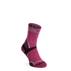 Skarpety biegowe damskie Bridgedale Trail Run Midweight T2 Merino Sport Crew. Fioletowe skarpety Bridgedale, bez wzorów. Za 86.99 zł.