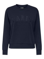 JDY Bluza w kolorze granatowym rozmiar: XXL. Niebieskie bluzy JDY, xxl, bez wzorów, z bawełny, bez kaptura. Za 87.45 zł.