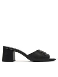 KARL LAGERFELD Klapki Plaza II KL32400 Czarny. Czarne klapki KARL LAGERFELD, bez wzorów, ze skóry, bez obcasa. Za 737.99 zł.