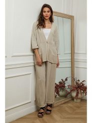 Plume Kardigan "Enolal" w kolorze beżowym rozmiar: L. Brązowe kardigany Plume, l, bez wzorów. Za 185.95 zł.