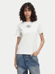 HUGO T-Shirt Damacia 8 50573353 Biały Regular Fit. Białe t-shirty Hugo, xl, bez wzorów, z bawełny, bez kołnierzyka, bez ramiączek. Za 299.99 zł.