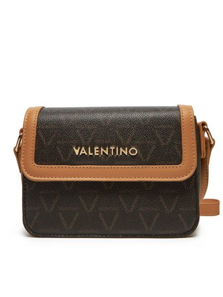 Valentino Torebka Lady Re VBS8GT09 Brązowy. Brązowe listonoszki Valentino, bez wzorów, ze skóry, bez dodatków. Za 329.99 zł.