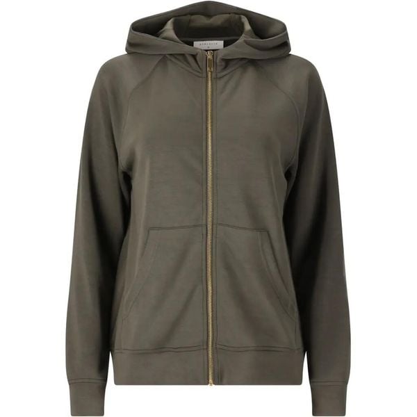 Damska bluza z kapturem full zip Athlecia Jacey. Brązowe bluzy Athlecia, l, bez wzorów, z materiału, z kapturem. Za 255.00 zł.