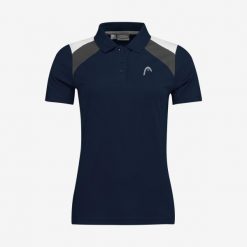 Koszulka polo damska CLUB 22 Tech. Czarne koszulki polo Head, l, bez wzorów, z poliesteru, bez kołnierzyka, bez ramiączek. W wyprzedaży za 182.50 zł.