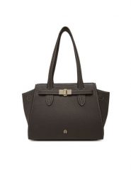Aigner Torebka Farah M 137412 Brązowy. Brązowe torebki klasyczne Aigner, bez wzorów, ze skóry, bez dodatków. Za 3,719.00 zł.