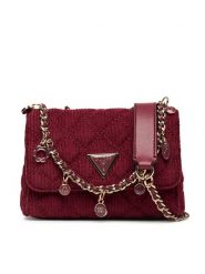 Guess Torebka Giully II Mini HWCG96 73740 Bordowy. Czerwone torebki klasyczne Guess, z aplikacjami, z materiału, bez dodatków. Za 549.99 zł.