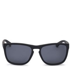 Okulary przeciwsłoneczne Polaroid. Czarne okulary przeciwsłoneczne Polaroid, bez wzorów. Za 199.99 zł.