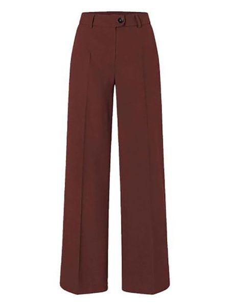 More & More Spodnie w kolorze bordowym rozmiar: 38. Czerwone spodnie materiałowe More & More, bez wzorów, z materiału, z podwyższonym stanem. Za 282.80 zł.