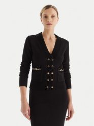 Fracomina Kardigan FR25WT8010K55601 Czarny Regular Fit. Czarne kardigany Fracomina, xs, bez wzorów, z syntetyku. Za 689.99 zł.