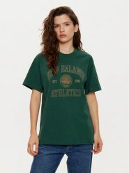New Balance T-Shirt WT43548 Zielony Oversize. Zielone t-shirty New Balance, l, bez wzorów, z bawełny, bez kołnierzyka, bez ramiączek. Za 109.99 zł.