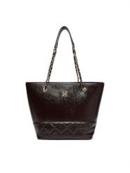 Nine West Torebka C-TRINITY-KY090 Brązowy. Brązowe shopper Nine West, bez wzorów, z materiału, bez dodatków. Za 229.99 zł.