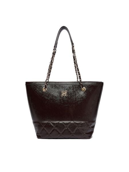 Nine West Torebka C-TRINITY-KY090 Brązowy. Brązowe shopper Nine West, bez wzorów, z materiału, bez dodatków. Za 229.99 zł.
