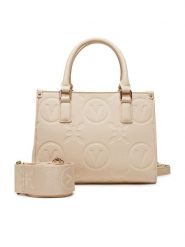 Valentino Torebka Samba Re VBS8ZG04 Écru. Torebki klasyczne Valentino, bez wzorów, ze skóry, bez dodatków. Za 299.99 zł.