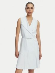 BOSS Sukienka codzienna Dimosa-Mini 50554224 Niebieski Regular Fit. Niebieskie sukienki Boss, na co dzień, bez wzorów, z wiskozy, bez kołnierzyka, bez ramiączek, mini, proste. Za 1,699.00 zł.