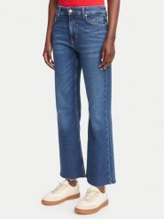 BOSS Jeansy Angela 50564436 Granatowy Flared Fit. Niebieskie jeansy Boss, bez wzorów. Za 499.99 zł.