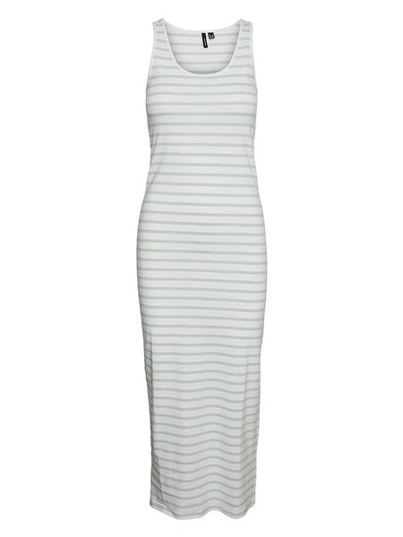 Vero Moda Sukienka w kolorze biało-granatowym rozmiar: XS. Białe sukienki Vero Moda, xs, bez wzorów, bez kołnierzyka, bez ramiączek, maxi. Za 41.30 zł.