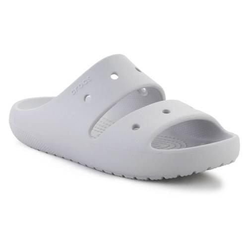 Klapki unisex Crocs Classic Sandal V2. Szare klapki Crocs, bez wzorów, z materiału, bez obcasa. Za 135.99 zł.