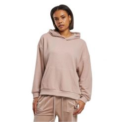 Bluza Z Kapturem Frotte Dla Kobiet. Czerwone bluzy Urban Classics, l, bez wzorów, z kapturem. Za 115.99 zł.