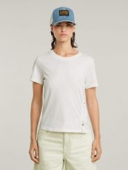 G-Star Koszulka w kolorze białym rozmiar: M. Białe bluzki G-Star, m, bez wzorów, z bawełny, retro, bez kołnierzyka, bez ramiączek. Za 78.99 zł.