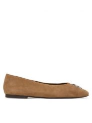 Tory Burch Baleriny Charlie 186910 Szary. Szare baleriny Tory Burch, bez wzorów, ze skóry, bez obcasa. Za 1,354.00 zł.