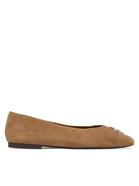 Tory Burch Baleriny Charlie 186910 Szary. Szare baleriny Tory Burch, bez wzorów, ze skóry, bez obcasa. Za 1,354.00 zł.