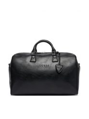 Guess Torba weekendowa V6BZ05 W4592 Czarny. Czarne torby podróżne Guess, z aplikacjami, ze skóry. Za 524.99 zł.