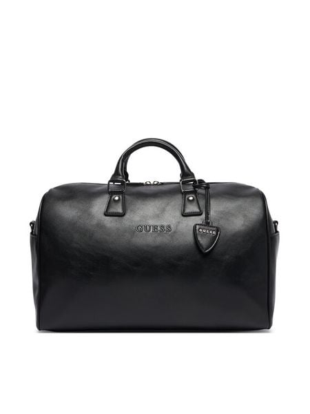 Guess Torba weekendowa V6BZ05 W4592 Czarny. Czarne torby podróżne Guess, z aplikacjami, ze skóry. Za 524.99 zł.