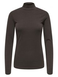 JDY Koszulka "Ava" w kolorze brązowym rozmiar: XL. Brązowe bluzki JDY, xl, bez wzorów, z bawełny, bez kołnierzyka, bez ramiączek. Za 44.30 zł.