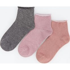 Skarpetki z błyszczącym włóknem 3 pack - Różowy. Skarpety Reserved. Za 29.99 zł.
