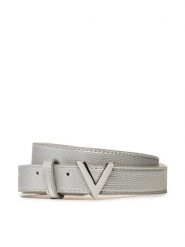 Valentino Pasek Damski Divina VCS1R456GN Srebrny. Szare paski Valentino, bez wzorów, ze skóry. Za 229.99 zł.
