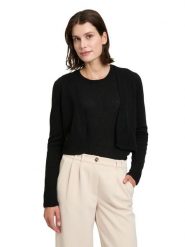 Betty Barclay Kaszmirowy kardigan w kolorze czarnym rozmiar: 40. Czarne kardigany Betty Barclay, bez wzorów, z kaszmiru. Za 173.99 zł.