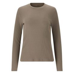 Damska koszulka z długim rękawem Athlecia Lankae. Brązowe koszulki sportowe ENDURANCE, bez wzorów, bez ramiączek, trekkingowe. Za 148.50 zł.