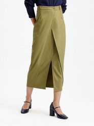 BGN Spódnica w kolorze khaki rozmiar: 34. Brązowe spódnice BGN, na co dzień, bez wzorów, maxi, proste. Za 74.95 zł.