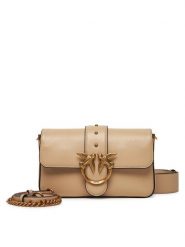 PINKO Torebka Love One Mini Slouchy Fl PE 25 PLTT 104340 A0QO Beżowy. Brązowe torebki klasyczne Pinko, bez wzorów, ze skóry, bez dodatków. Za 1,329.00 zł.