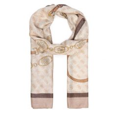 Szal Guess. Brązowe szaliki Guess, z aplikacjami. Za 154.99 zł.