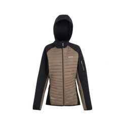 Damska bluza z kapturem na zamek błyskawiczny Regatta Newhill. Brązowe bluzy Regatta, bez wzorów, z kapturem. Za 129.99 zł.