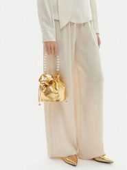 GINO ROSSI Torebka EO-ROSE-LA224-19454 Złoty. Żółte torebki klasyczne Gino Rossi, bez wzorów, ze skóry, bez dodatków. Za 299.99 zł.