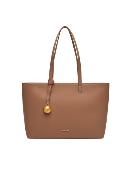 Gino Rossi Torebka RC-19686 Beżowy. Brązowe torebki klasyczne Gino Rossi, bez wzorów, z materiału, bez dodatków. Za 279.99 zł.