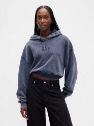 GAP Bluza w kolorze granatowym rozmiar: M. Niebieskie bluzy sportowe GAP, m, bez wzorów, z kapturem. Za 136.78 zł.