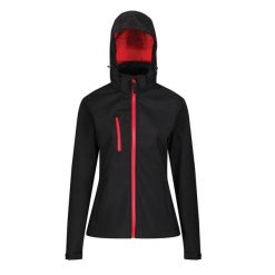 Softshell Z Kapturem Damski Venturer. Czarne kurtki sportowe Regatta, m, bez wzorów, z softshellu, z kapturem, trekkingowe. Za 196.99 zł.
