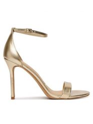 Aldo Sandały Jacynthe 14190665 Złoty. Żółte sandały Aldo, bez wzorów, ze skóry, bez obcasa, na szpilce, bez zapięcia. Za 339.99 zł.