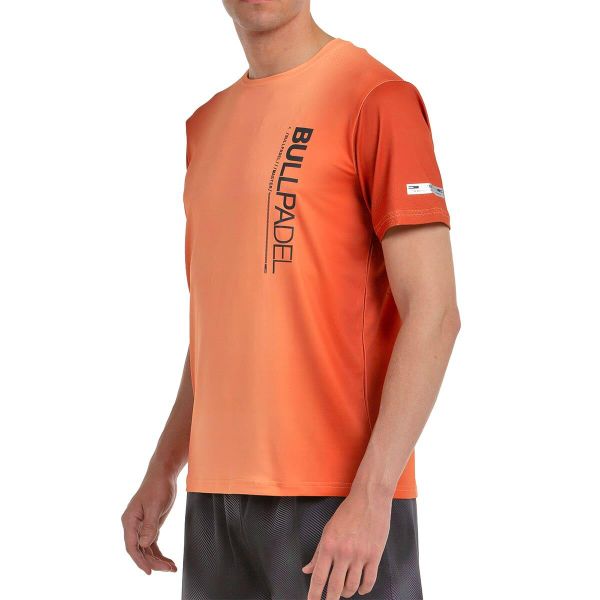 Bullpadel Walls T-shirt. Brązowe t-shirty bullpadel, bez wzorów, bez kołnierzyka, bez ramiączek. W wyprzedaży za 164.20 zł.