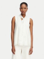 Marella Bluzka Emme by Marella Esposto 2615111092 Kremowy Regular Fit. Białe bluzki Marella, bez wzorów, z wiskozy, bez kołnierzyka, bez ramiączek. Za 258.99 zł.